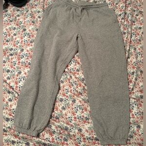 Old Navy Light Gray Cozy Fleece Sweatpants